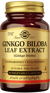 Solgar Ginkgo Biloba Leaf 60 Capsules
